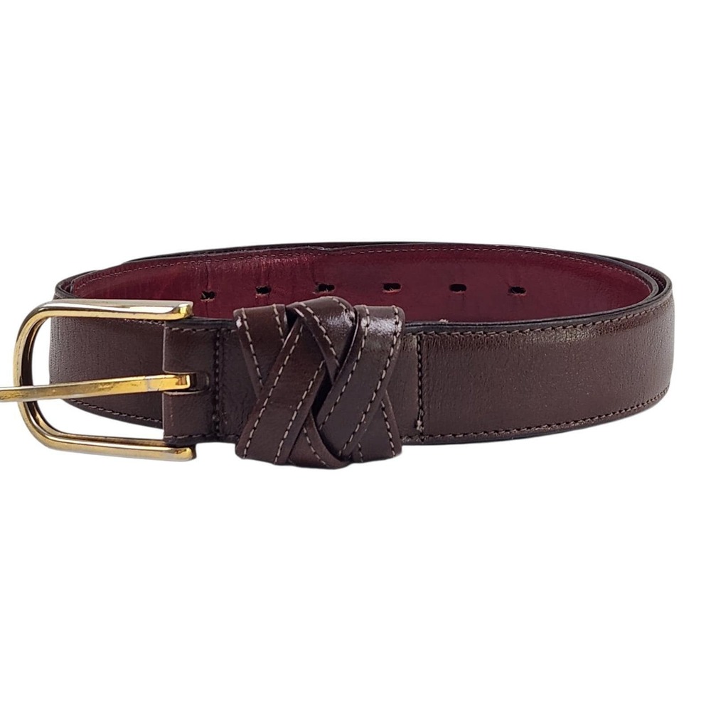 Vintage‎ 70s Levis Panatela Men's Brown Glove Leather Belt Sz 32 Braided